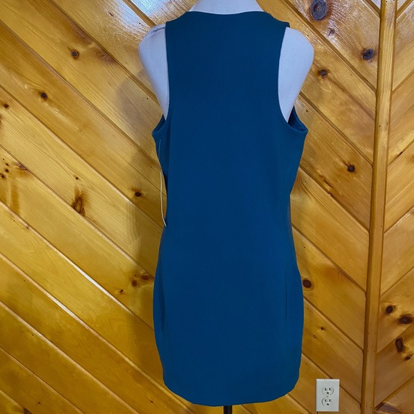 Athleta NWT Seasoft Rib Mini Dress Teal Sleeveless Pullover L Petite - Picture 5 of 7